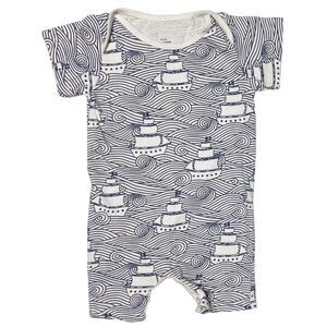 Winter Water Factory Summer Romper Size 3 Months High Seas Organic Cotton Pirate
